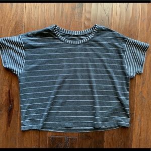 Lululemon Cate’s Tee Striped Cropped